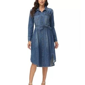 NWT Denim Blue Women's Shirt Dress